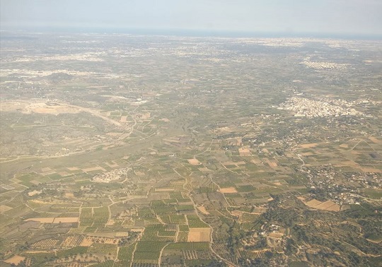 Imagen aérea de los paisajes valencianos